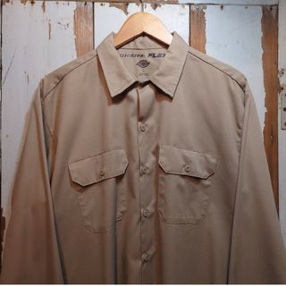 ディッキーズ(Dickies)の☆US古着ディッキーズ/ワークシャツ/ワーク/ベージュ/L(シャツ)