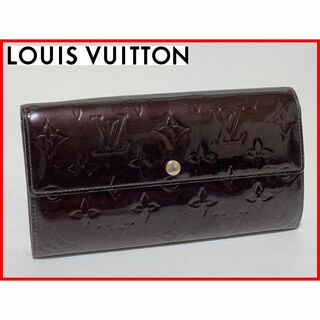 ルイヴィトン(LOUIS VUITTON)のLOUIS VUITTON ルイヴィトン ヴェルニ 二つ折り 長財布 紫 D7(財布)
