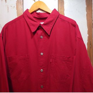 リーバイス(Levi's)の☆US古着リーバイス/シャツジャケット/シャツ/レッド/XL(シャツ)