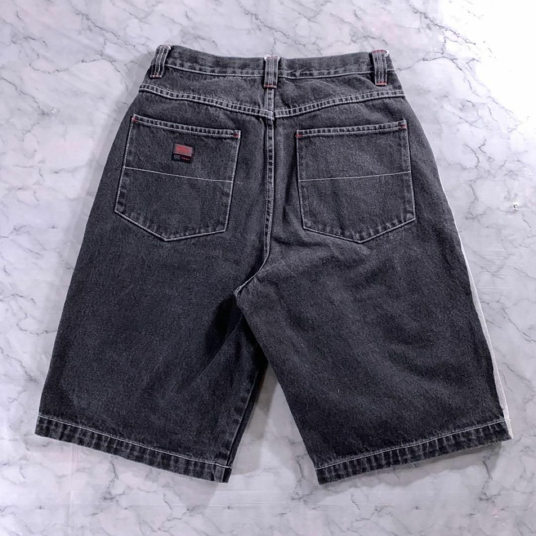 VANS - 90s〜 OLD VANS ワイド ブラックデニム ショーツ 膝下丈 VANS - 90s〜 OLD VANS ワイド ブラックデニム ショーツ 膝下丈