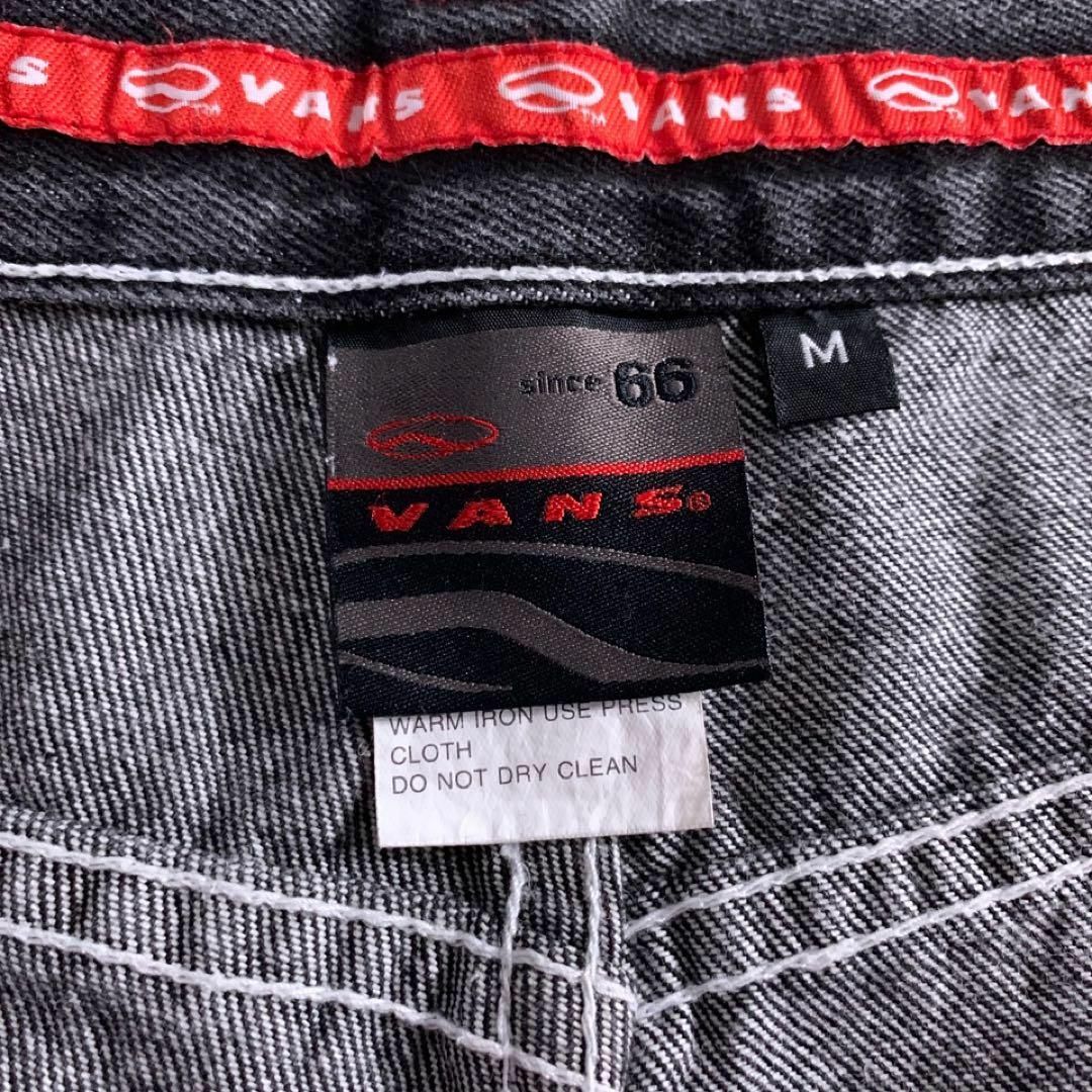 VANS - 90s〜 OLD VANS ワイド ブラックデニム ショーツ 膝下丈 VANS - 90s〜 OLD VANS ワイド ブラックデニム ショーツ 膝下丈