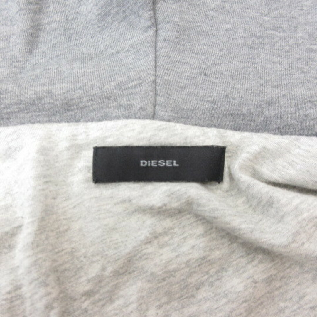 DIESEL(ディーゼル)のディーゼル デニム切り替え パーカー フーディ グレー インディゴ XL メンズのトップス(パーカー)の商品写真