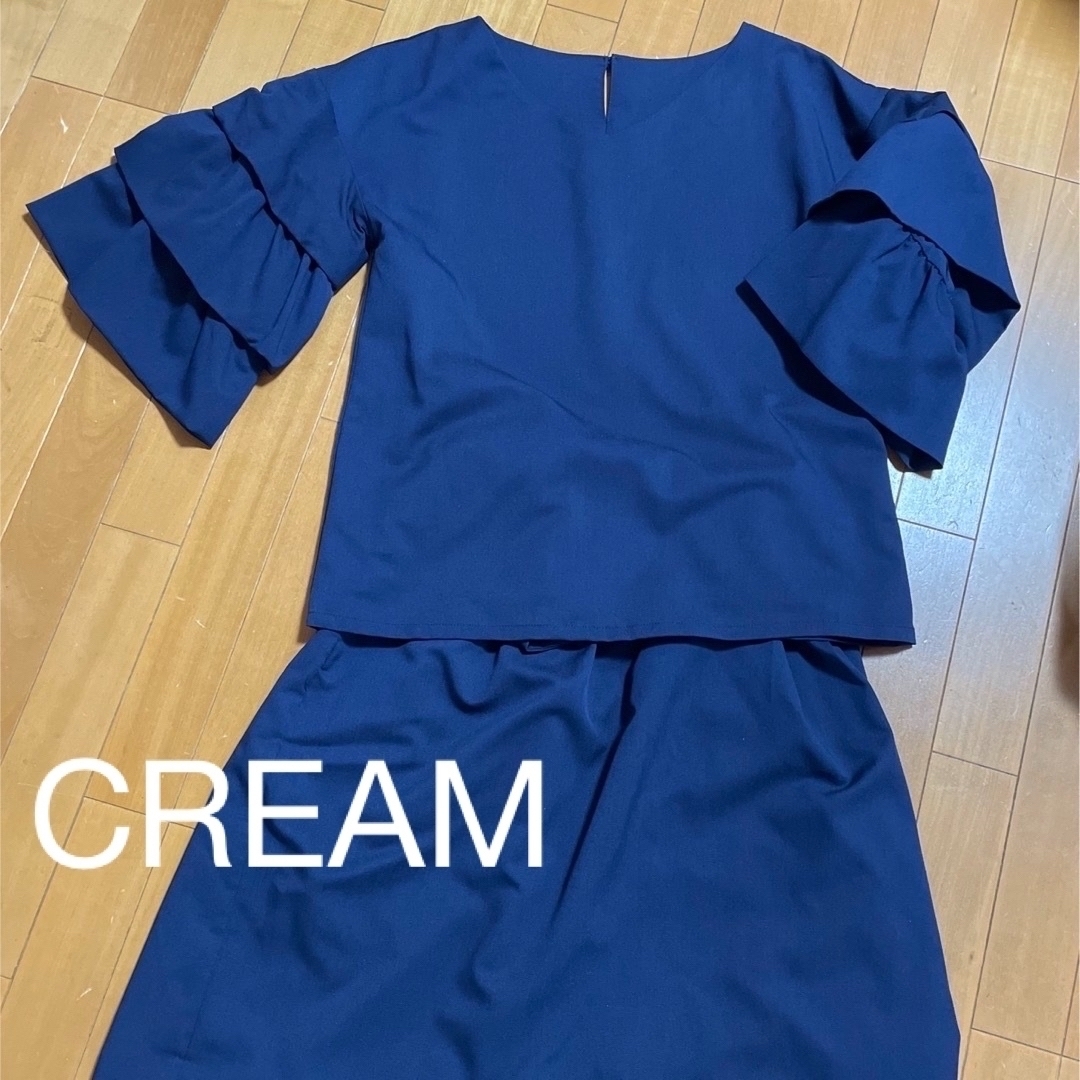 CREAM・ツーピース レディースのフォーマル/ドレス(スーツ)の商品写真