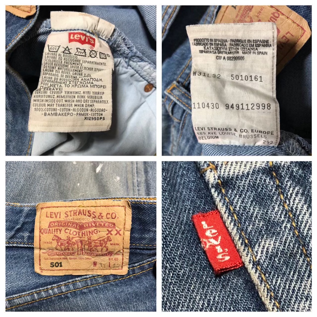 ＊6418 levis リーバイス　501 EURO デニムパンツ w31 5