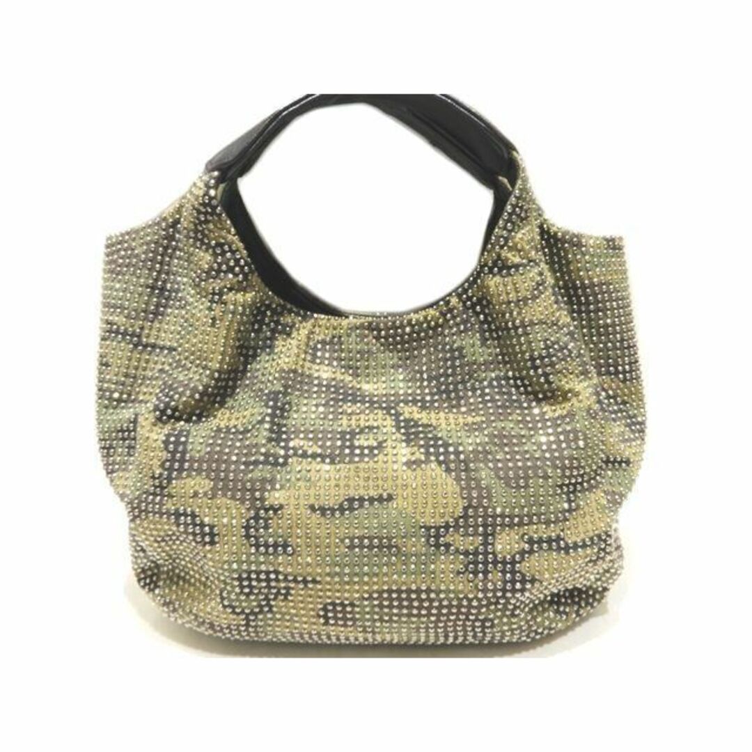 美品 バーニーズニューヨーク スタッズ ハンドバッグ ◇ カモフラ柄