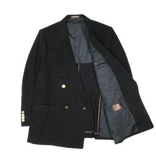 GIVENCHY カシミヤ ダブルブレスト ジャケット 金ボタン ブレザー 黒