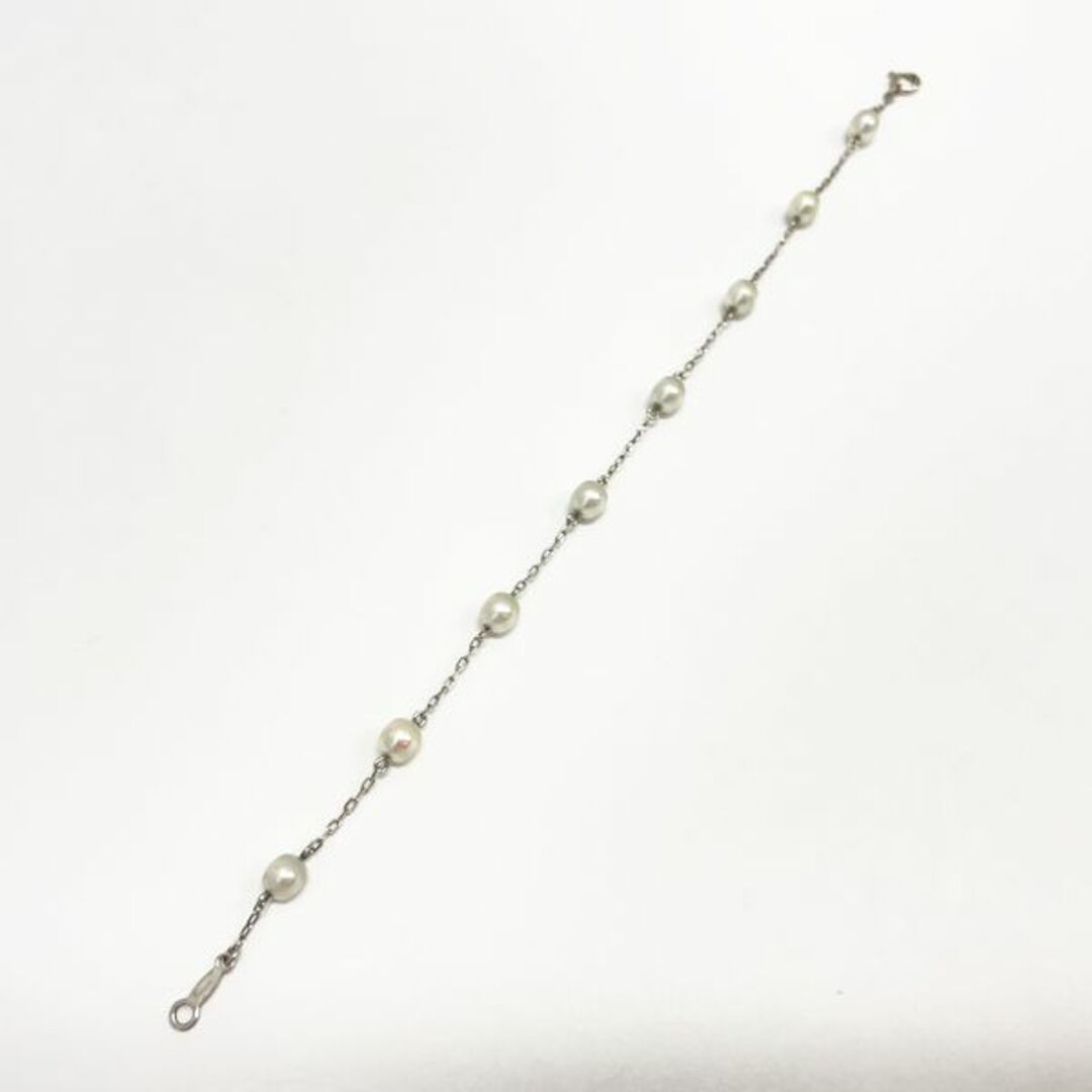 MIKIMOTO(ミキモト)のMIKIMOTO 淡水真珠 パール 4.5~4.8mm 8リンク ブレスレット K18WG レディースのアクセサリー(ブレスレット/バングル)の商品写真