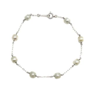 ミキモト(MIKIMOTO)のMIKIMOTO 淡水真珠 パール 4.5~4.8mm 8リンク ブレスレット K18WG(ブレスレット/バングル)