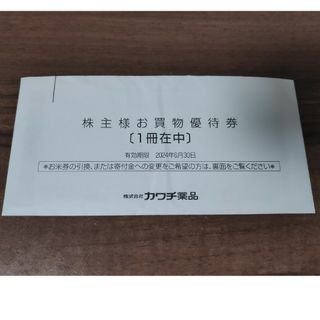 カワチ薬品 株主優待 5000円分(ショッピング)