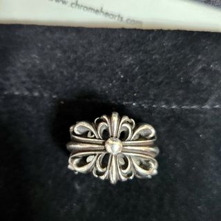 クロムハーツ(Chrome Hearts)の正規品　クロムハーツ ダブルフローラルクロス　リング(リング(指輪))