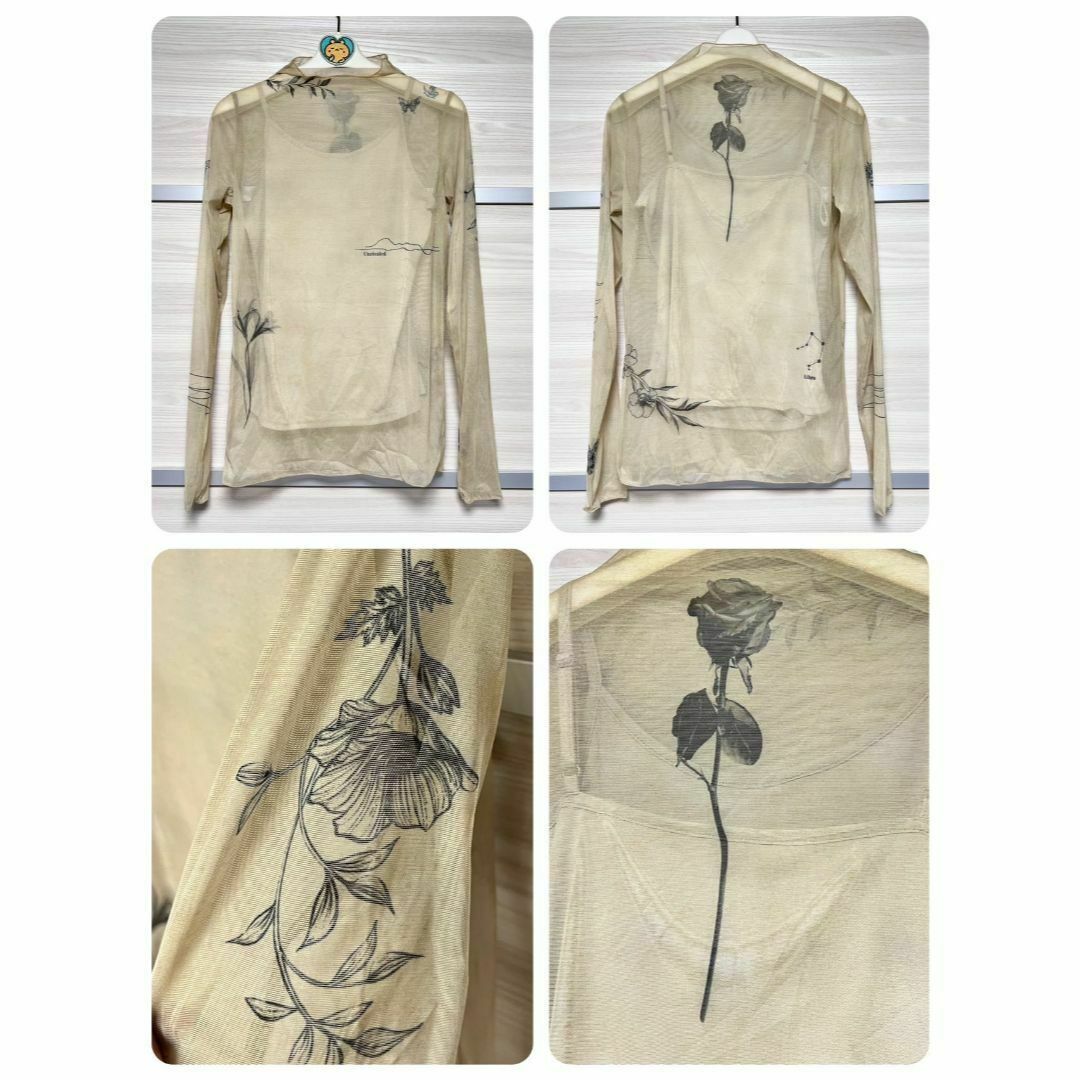 Ameri VINTAGE - 新品 AMERI MEDI FLOWER TATTOO SHEER TOPの通販 by