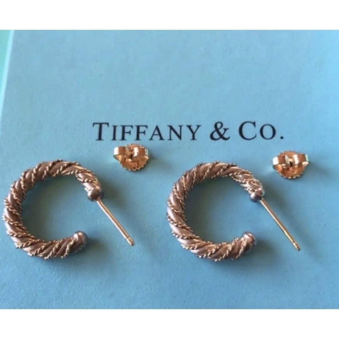 Tiffany ティファニー ★ツイスト フープピアス 750/SV最終お値下げ