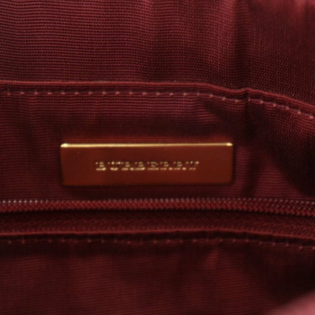 BURBERRY - バーバリー トートバッグ ハンドバッグ レザー 切替 ノバ