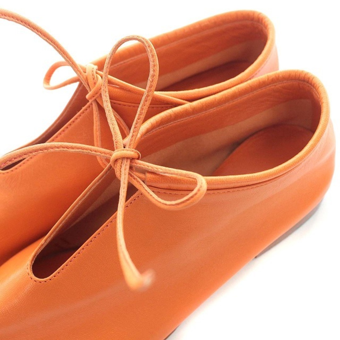 other - MARTINIANO BOOTIE フラットシューズ レザー 37 オレンジの