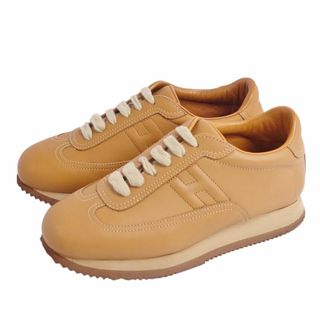 エルメス HERMES スニーカー クイック Hロゴ カーフレザー