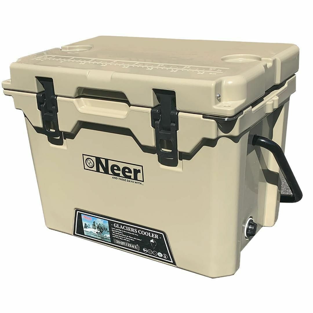 セール中☆ Neer グレイシャーズクーラーボックス 25QT 23.6L タン