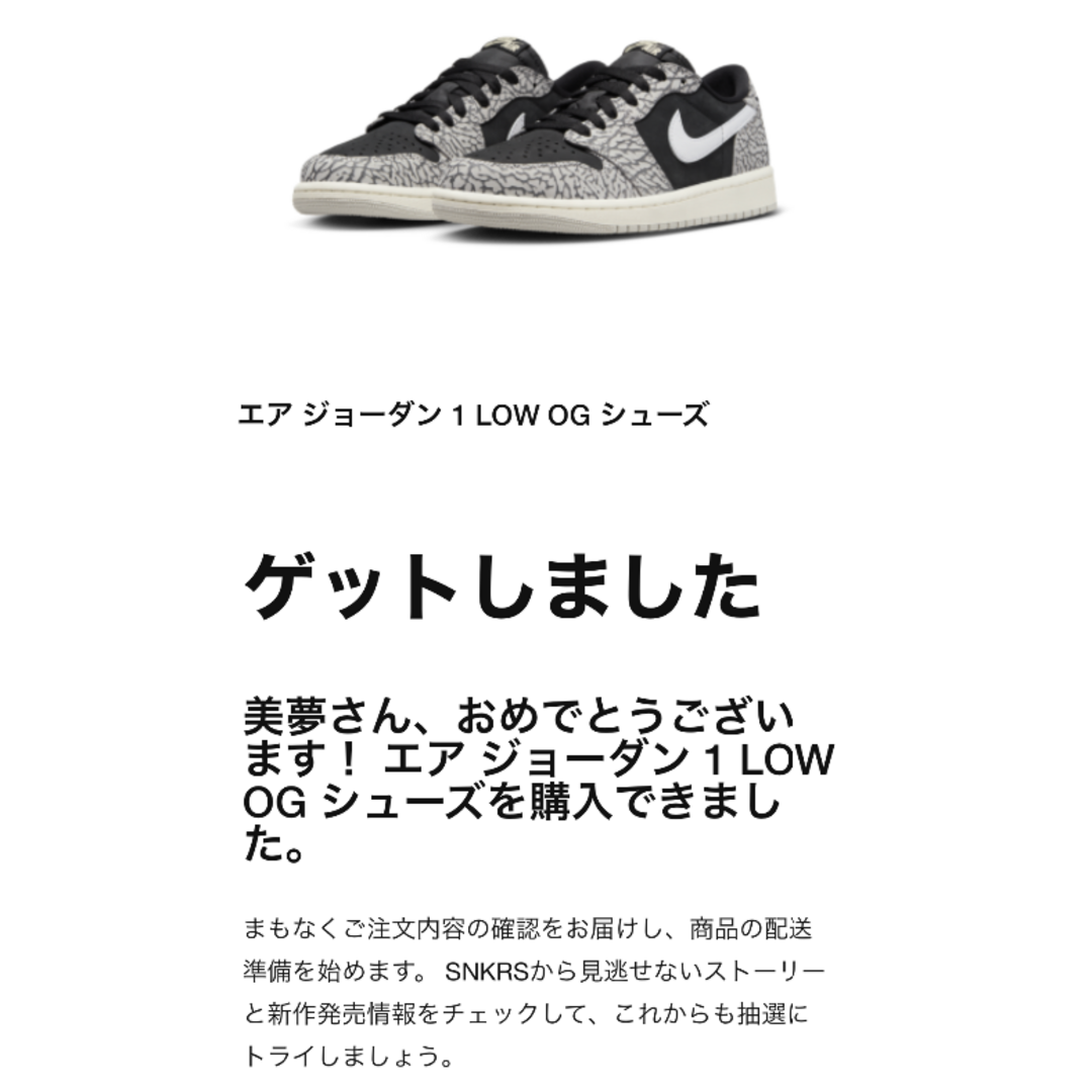 Jordan Brand（NIKE）(ジョーダン)のエアジョーダン1Low BlackeCment メンズの靴/シューズ(スニーカー)の商品写真