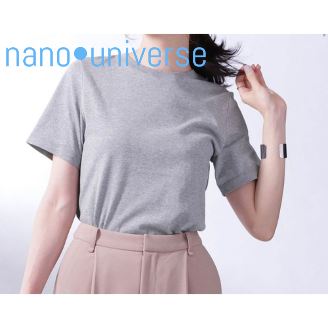 nano・universe(ナノユニバース)のnano•universe クルーネックTシャツ レディースのトップス(Tシャツ(半袖/袖なし))の商品写真
