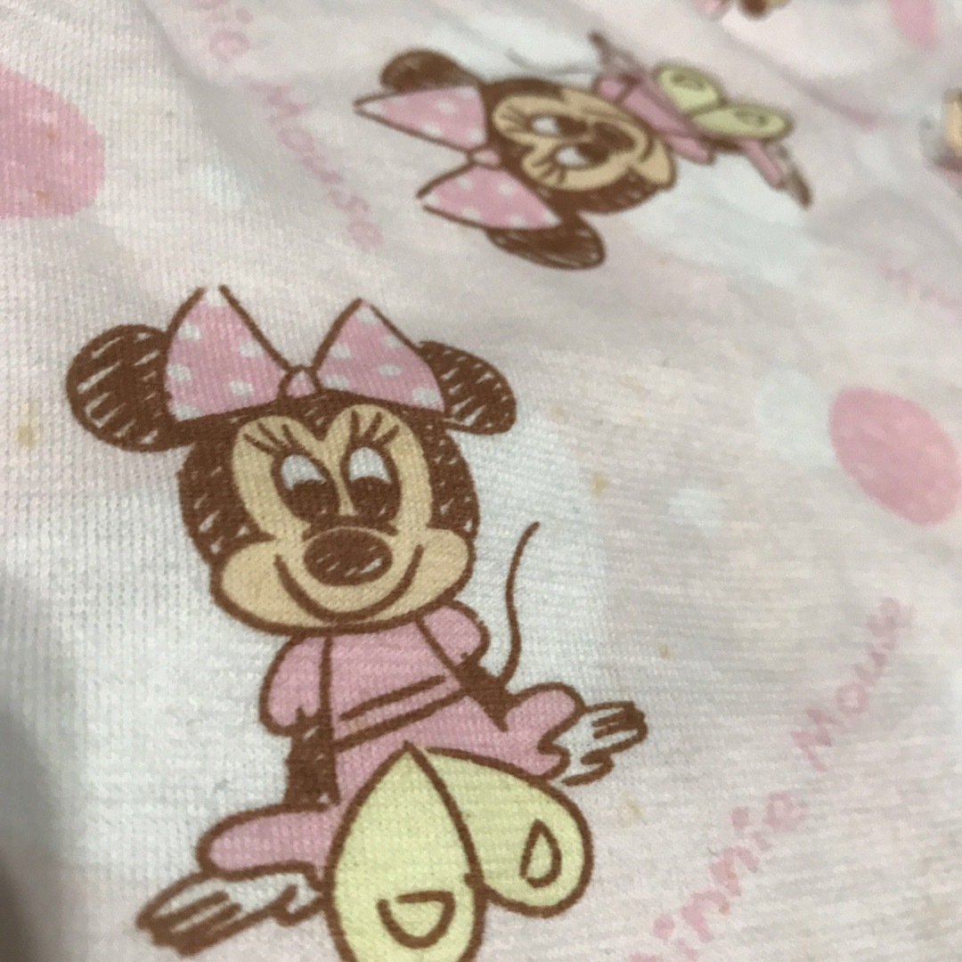 ミニーちゃん　腹巻き付　長袖パジャマ　90◇新品タグ付　ピンク　袋つき！