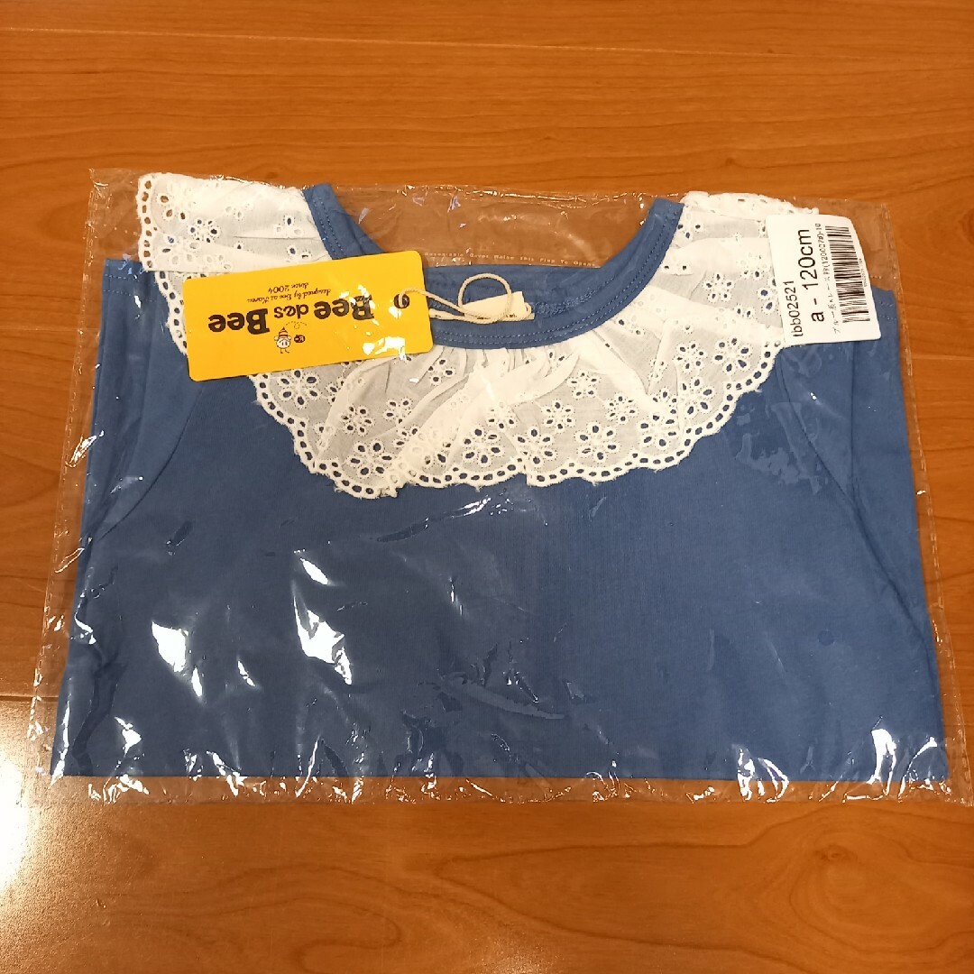 Bee(ビー)のBee des Bee　レース付きカットソー キッズ/ベビー/マタニティのキッズ服女の子用(90cm~)(Tシャツ/カットソー)の商品写真