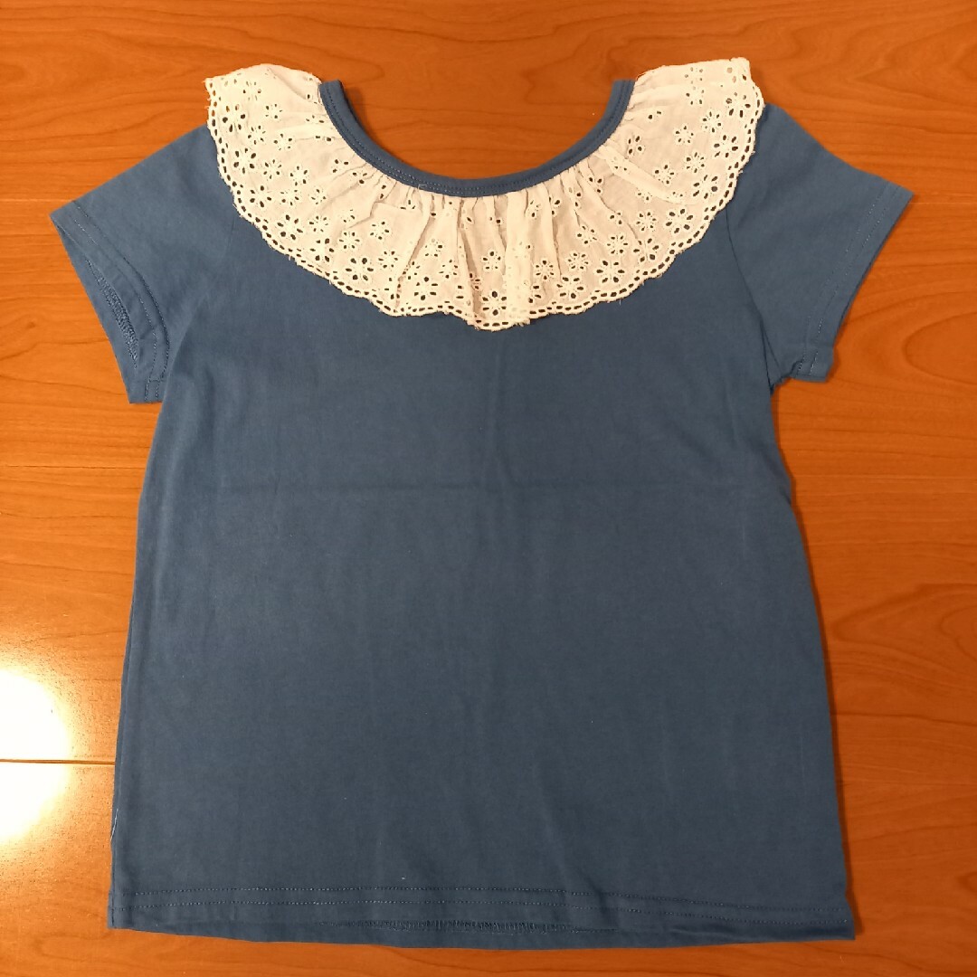 Bee(ビー)のBee des Bee　レース付きカットソー キッズ/ベビー/マタニティのキッズ服女の子用(90cm~)(Tシャツ/カットソー)の商品写真