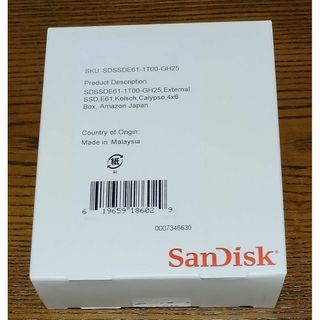 サンディスク(SanDisk)の【新品未開封】SanDisk 外付けSSD 1TB(PC周辺機器)