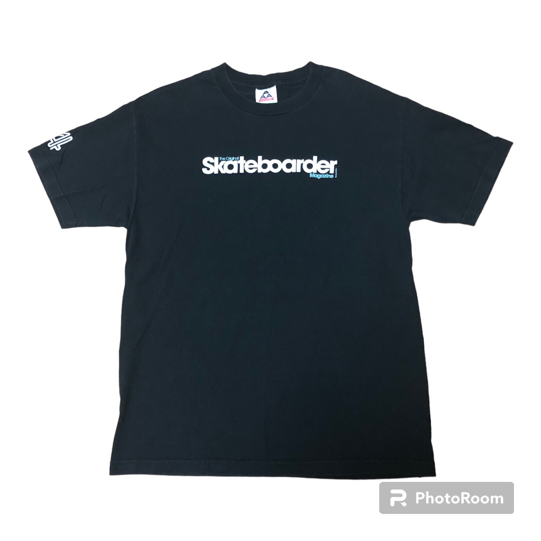 レア 90s〜 Shateboarder Magazine ロゴ Tシャツ L