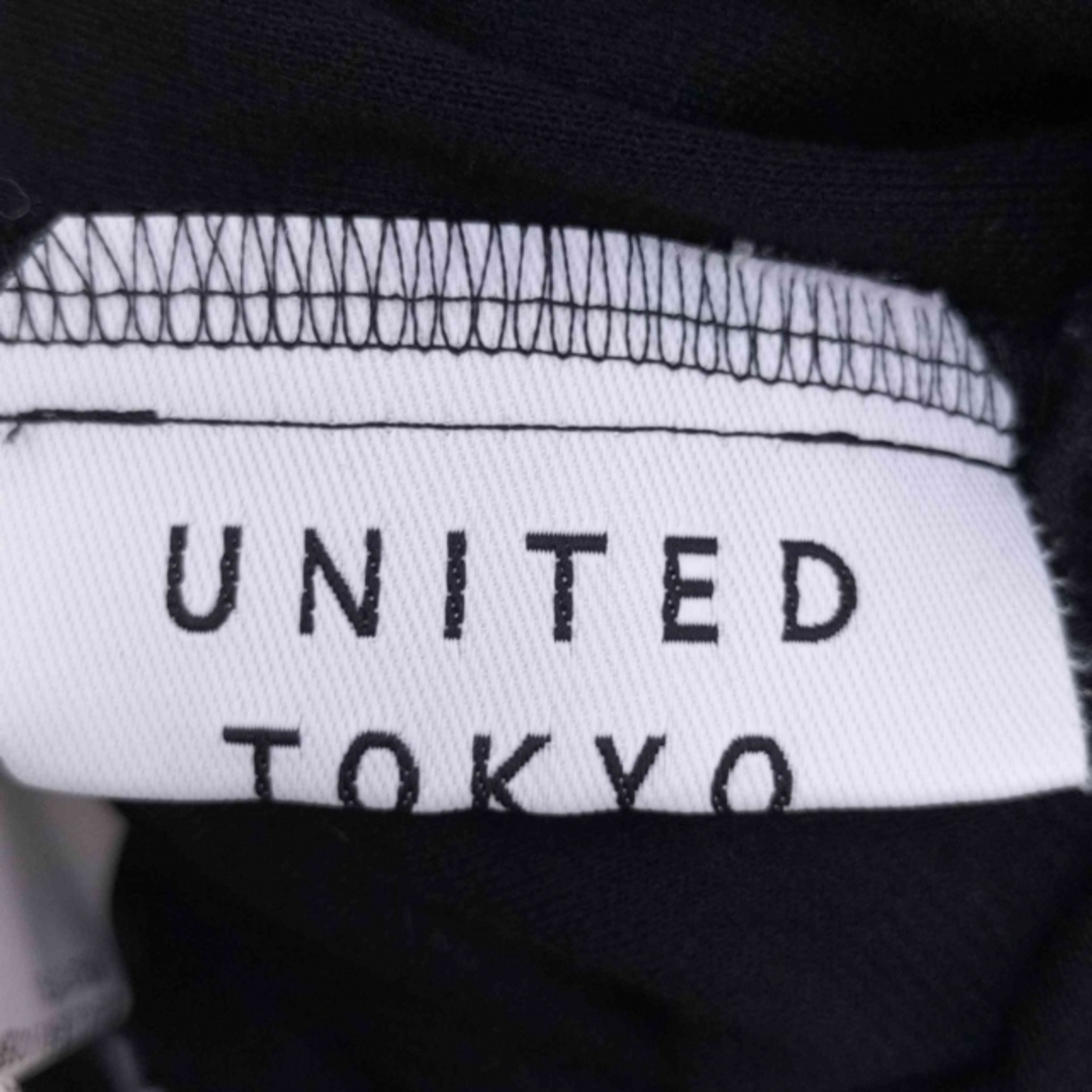 【品】【週末特価】UNITED TOKYO 黒 ノースリーブワンピース