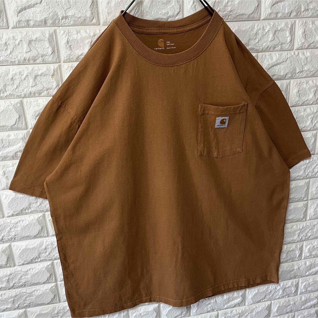 carhartt(カーハート)の【CARHARTT】カーハート S/S ポケTee キャメル 2XLサイズ メンズのトップス(Tシャツ/カットソー(半袖/袖なし))の商品写真