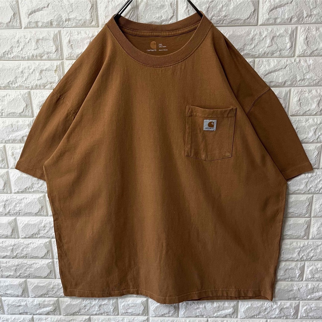 carhartt(カーハート)の【CARHARTT】カーハート S/S ポケTee キャメル 2XLサイズ メンズのトップス(Tシャツ/カットソー(半袖/袖なし))の商品写真