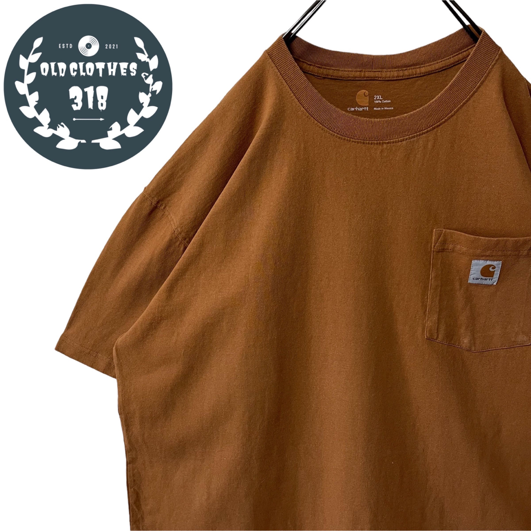 carhartt(カーハート)の【CARHARTT】カーハート S/S ポケTee キャメル 2XLサイズ メンズのトップス(Tシャツ/カットソー(半袖/袖なし))の商品写真