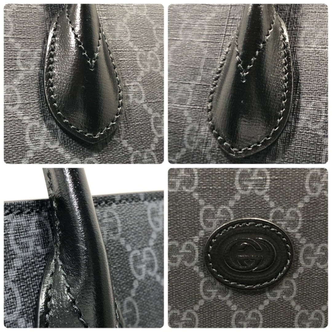 Gucci(グッチ)のグッチ GUCCI GGスプリーム2WAYトートバッグ 674148 ブラック GGスプリームキャンバス メンズ トートバッグ メンズのバッグ(トートバッグ)の商品写真