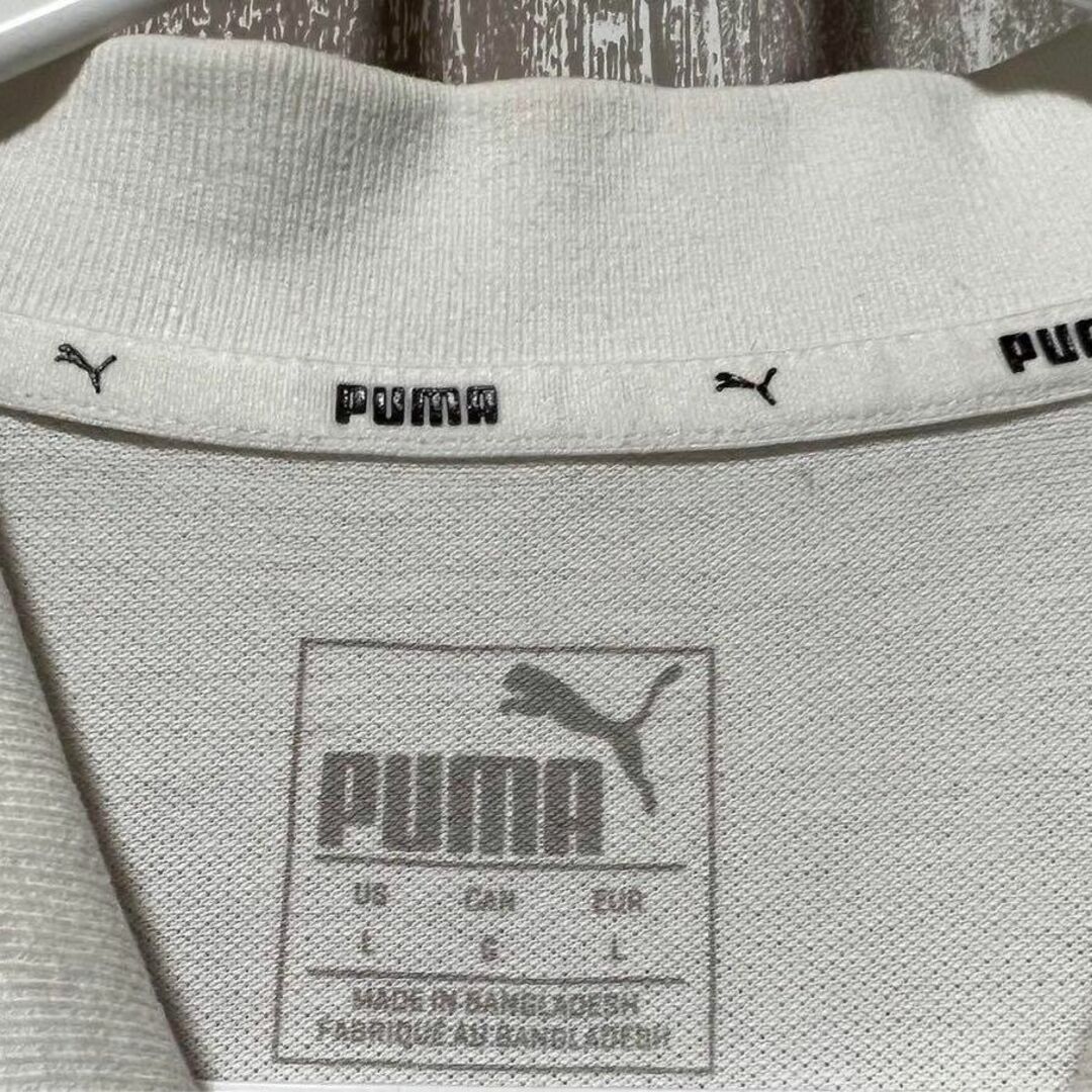 PUMA(プーマ)の刺繍ロゴ　古着　ポロシャツ　半袖　プーマ　PUMA メンズのトップス(ポロシャツ)の商品写真