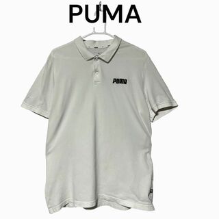 プーマ(PUMA)の刺繍ロゴ　古着　ポロシャツ　半袖　プーマ　PUMA(ポロシャツ)