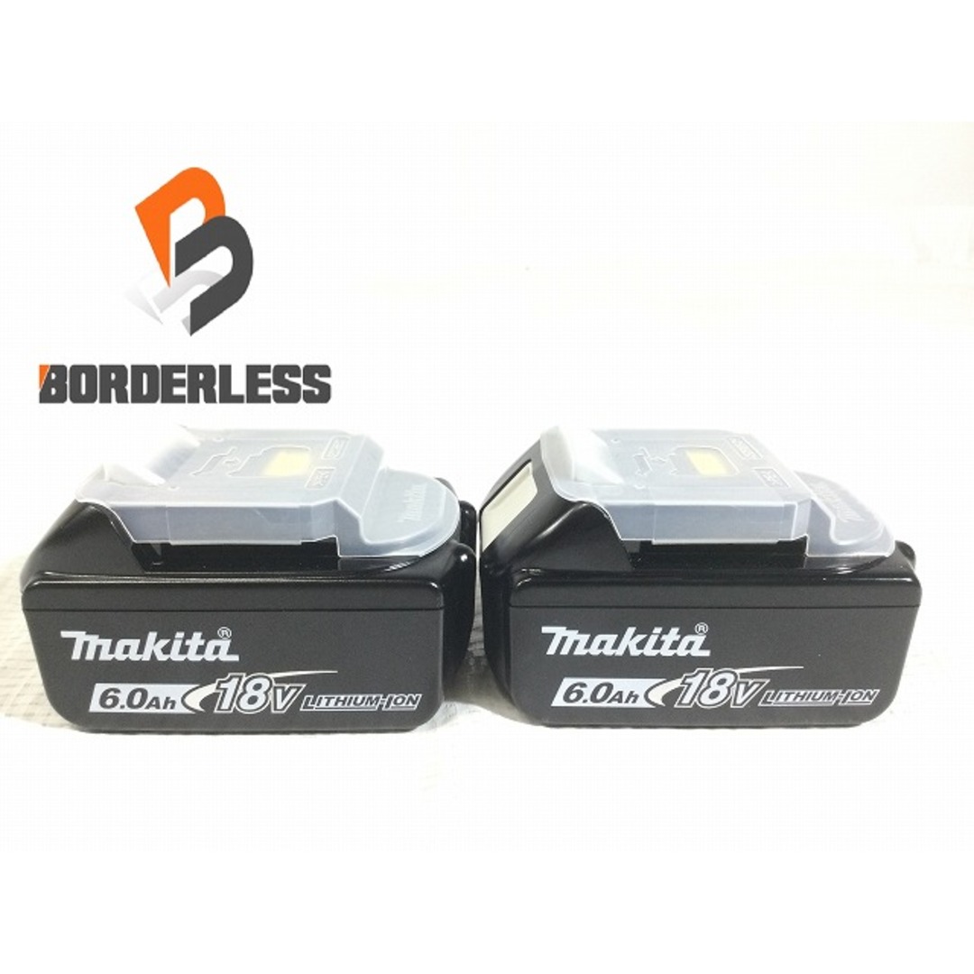 ☆未使用品 2個セット☆ makita マキタ 18V 6.0Ah 残量表示付き 純正
