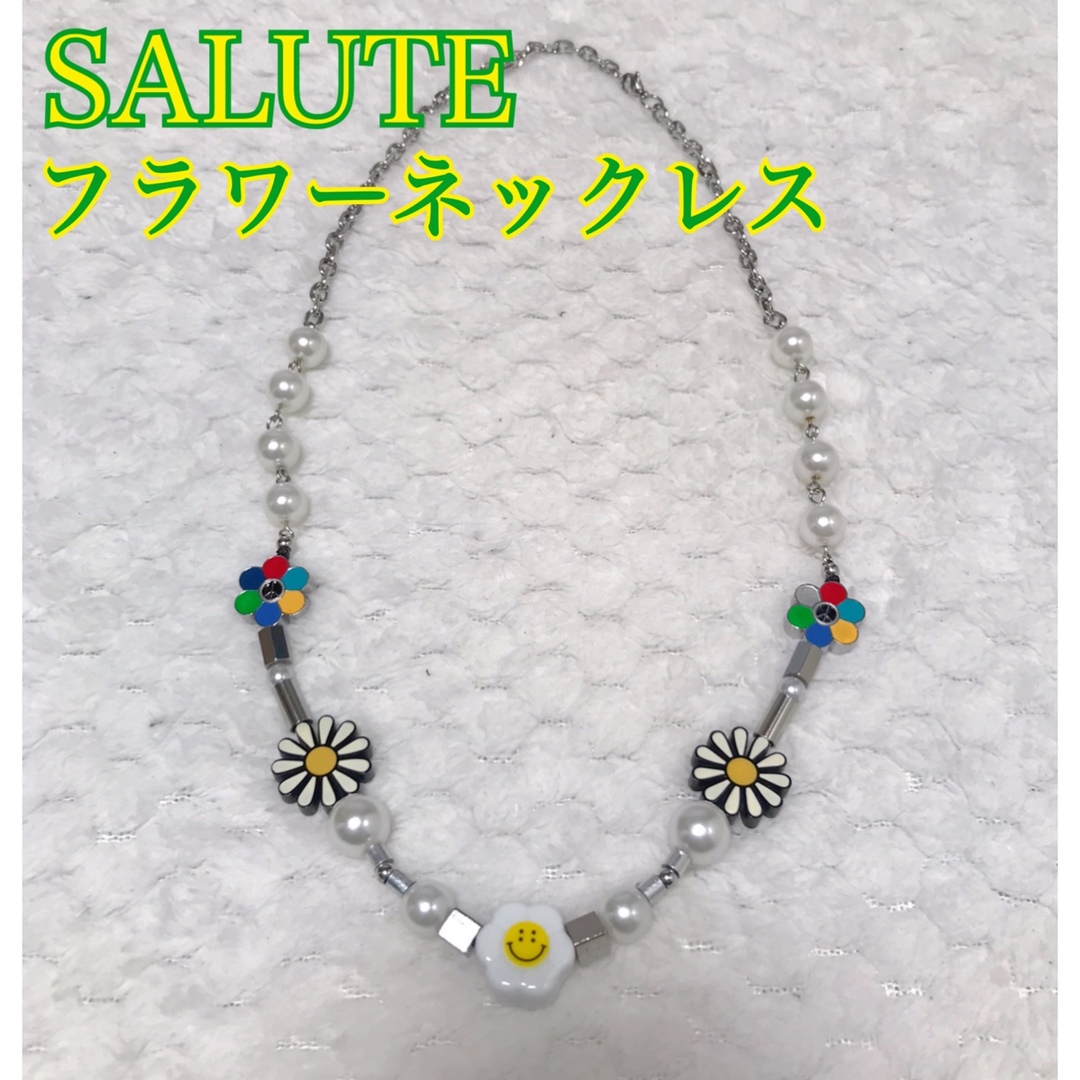 正規品 SALUTE Flower Smile Necklace ネックレス 3