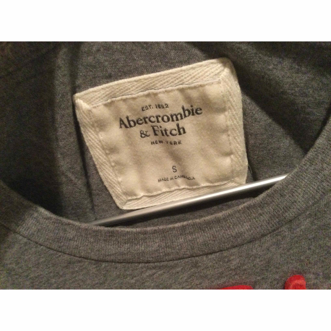 Abercrombie&Fitch(アバクロンビーアンドフィッチ)のアバクロンビーアンドフィッチ 半袖 Tシャツ グレー レディースのトップス(Tシャツ(半袖/袖なし))の商品写真