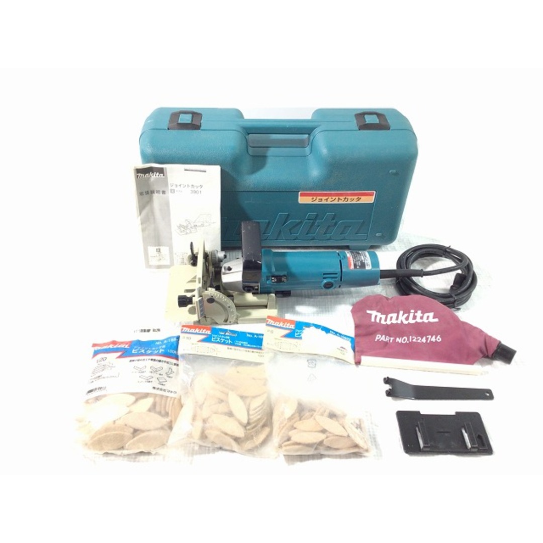 ☆美品☆makita マキタ 100V ジョイントカッタ 3901 ビスケットジョイナー カッター フローリング 電動工具 73499