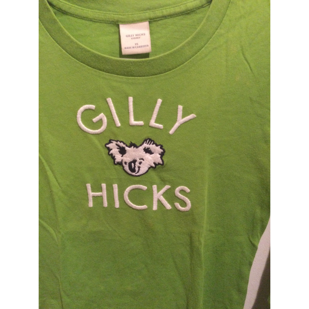 Abercrombie&Fitch(アバクロンビーアンドフィッチ)のアバクロンビーアンドフィッチ GILLY H 長袖 Tシャツ グリーン レディースのトップス(Tシャツ(長袖/七分))の商品写真