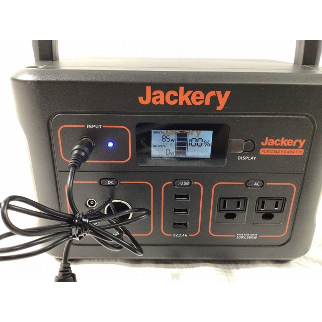 ☆箱なし未使用品☆Jackery ジャクリ ポータブル電源700 700Wh AC100V 60Hz 最大500W 防災 アウトドア 73825