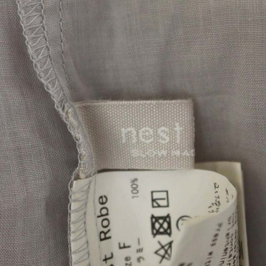 ネストローブ nest Robe ラミークリンクルキャミワンピース ロング F525cm総丈