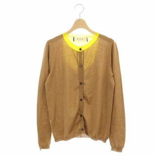 マルニ(Marni)のマルニ 12AW ウール ニットカーディガン 長袖 40 ライトブラウン(カーディガン)