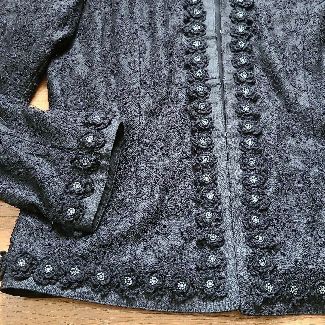 インゲボルグ新品タグ付き総レースジャケット INGEBORG - インゲボルグ 花モチーフいっぱい総レースジャケット