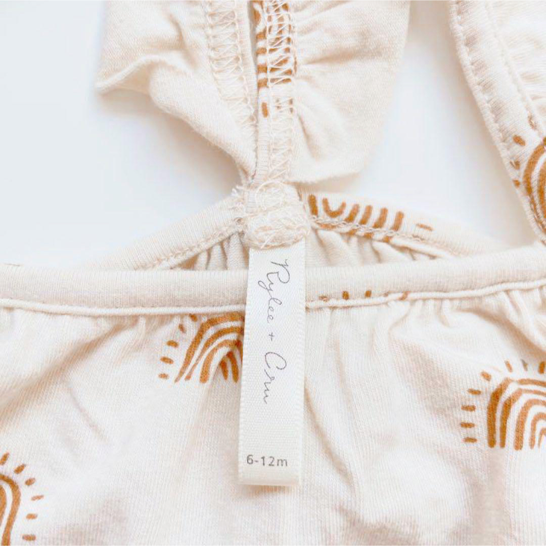 【Rylee+Cru】Rainbow Sun Clementine Onesie キッズ/ベビー/マタニティのベビー服(~85cm)(ロンパース)の商品写真