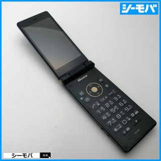 シャープ(SHARP)の937 SIMフリー docomo SH-03H ネイビー◆中古◆(携帯電話本体)