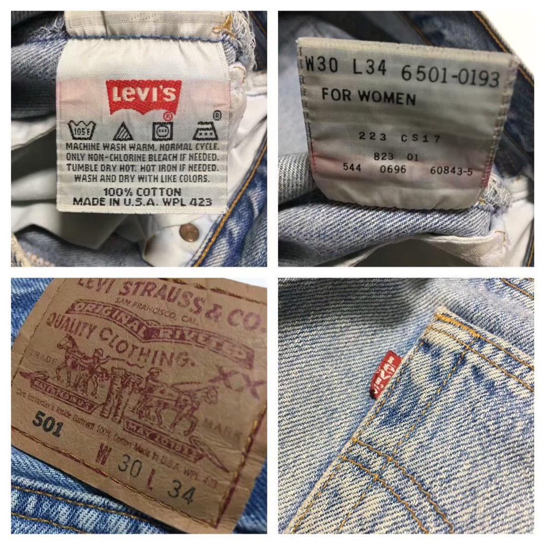 ＊6437 90s levis リーバイス 501 USA デニムパンツ w30