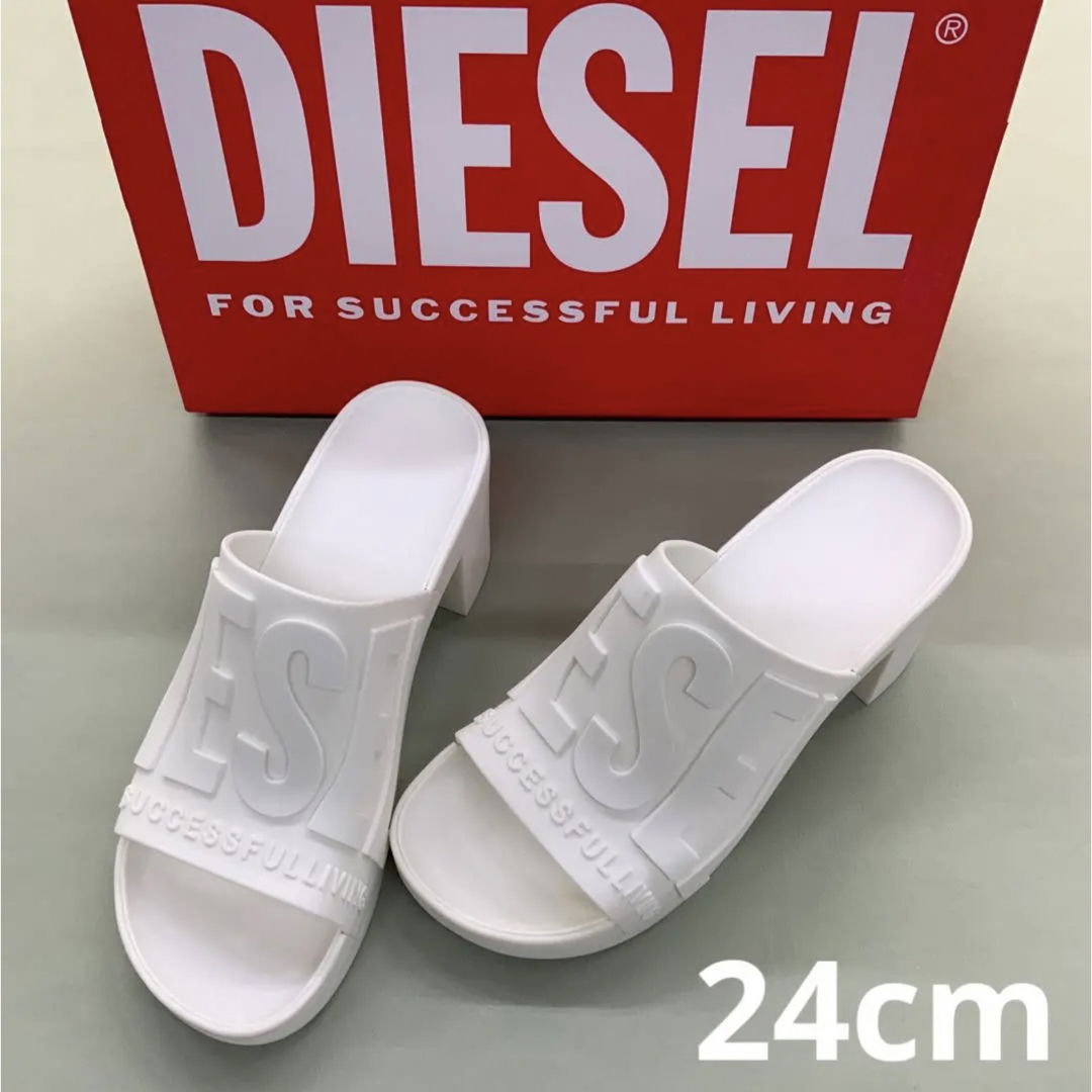 激安買取 洗練されたDIESEL SA-PAMELA H ホワイト 24cm 新モデル | www