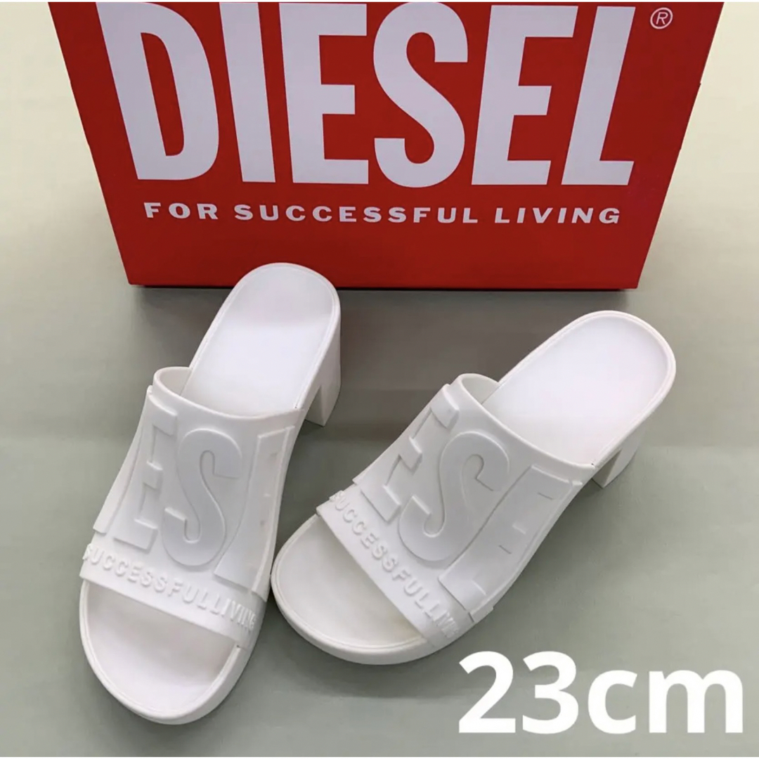 洗練されたDIESEL　SA-PAMELA H　ホワイト　23cm　新モデル