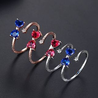 【SALE】リング レディース アクセサリー レッド リボン 指輪 15号(リング(指輪))