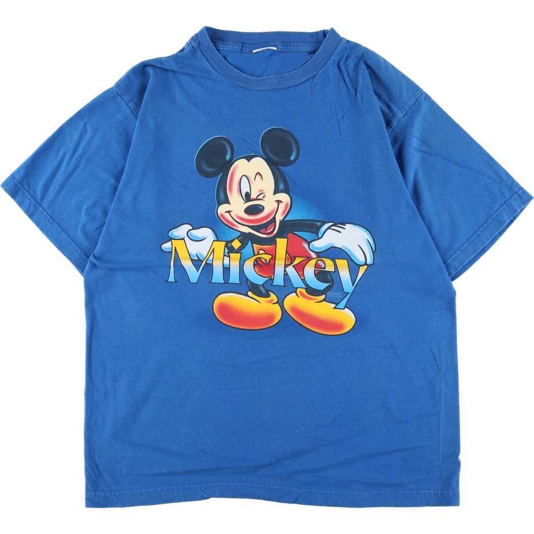 MICKEY MOUSE ミッキーマウス キャラクタープリントTシャツ メンズL /eaa347054-ランク